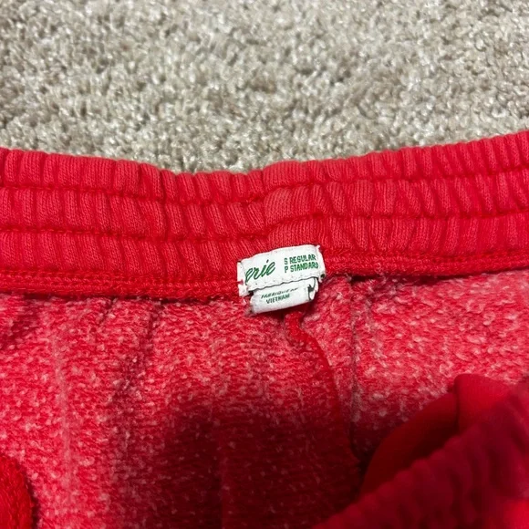 Red Aerie Sweatpants with Logo - Picture 2 of 2